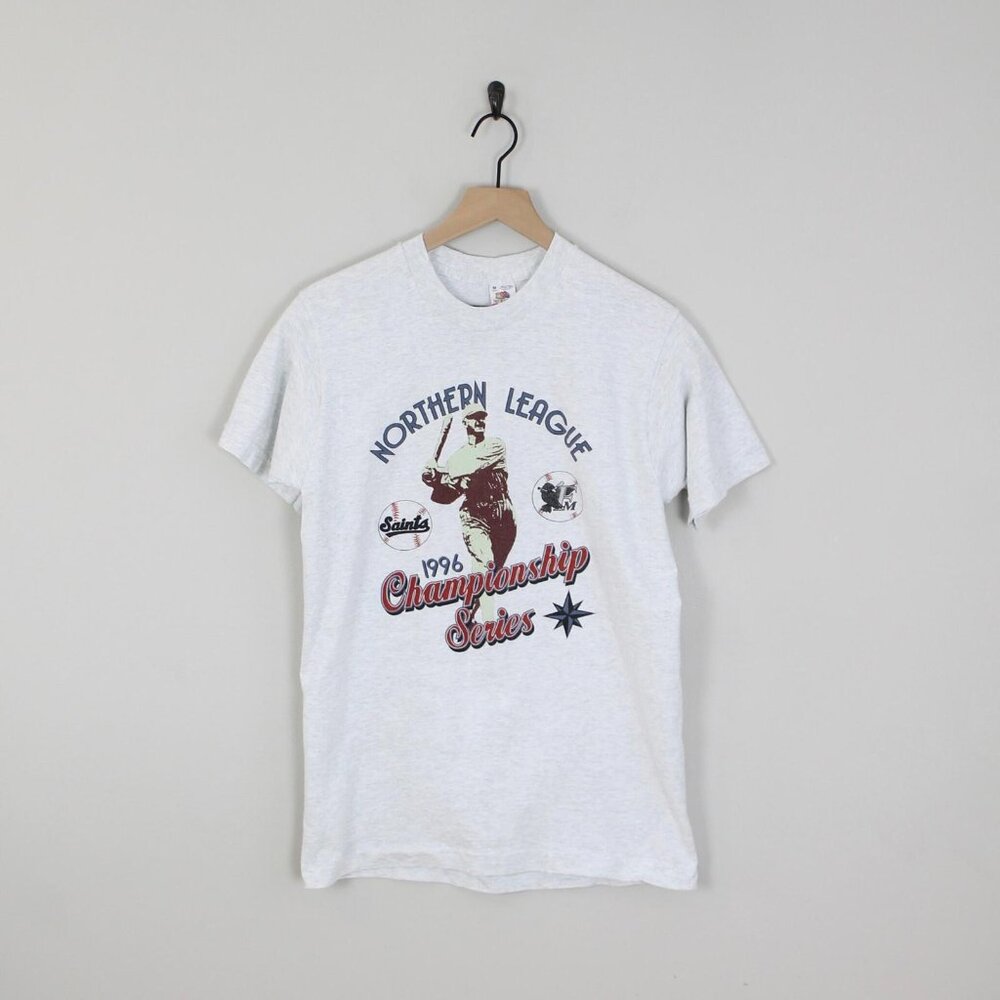 Vintage 90s Northern League Championship Series Baseball Graphic T-Shirt, Size M